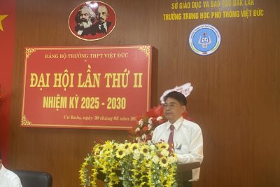 ĐẢNG BỘ TRƯỜNG THPT TỔ CHỨC ĐẠI HỘI LẦN THỨ II, NHIỆM KỲ 2025-2030