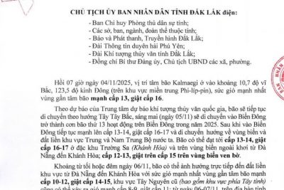 KẾ HOẠCH PHÒNG TRÁNH BÃO SỐ 13