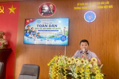 TRƯỜNG THPT VIỆT ĐỨC HƯỞNG ỨNG “NGÀY HỘI TOÀN DÂN BẢO VỆ AN NINH TỔ QUỐC” NĂM 2026
