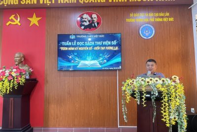 TRƯỜNG THPT VIỆT ĐỨC: LAN TỎA VĂN HÓA ĐỌC TRONG KỶ NGUYÊN SỐ